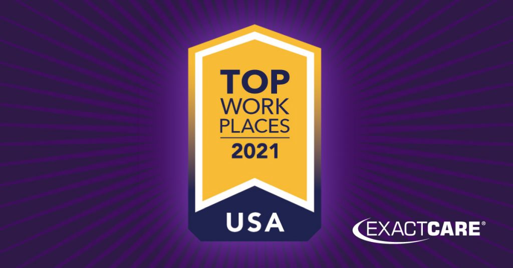 ExactCare Receives Prestigious 2021 Top Workplaces USA Award